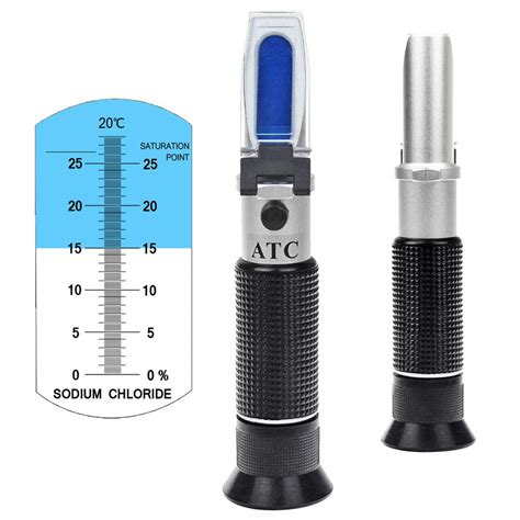 how does a refractometer measure salt content|saltwater salinity chart.